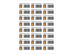 Product Barcode label for All PoS System Worldwide A4-24